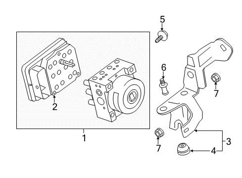 2019 Cadillac XTS ABS Components Diagram