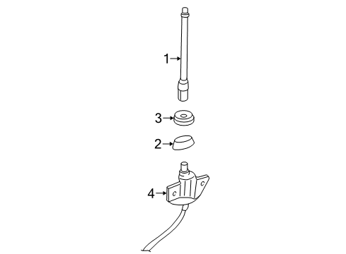 1999 GMC C3500 Antenna & Radio Diagram