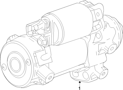2022 Cadillac XT5 Starter Diagram