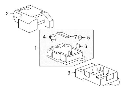 2010 GMC Sierra 1500 Fuse Diagram for 19177465