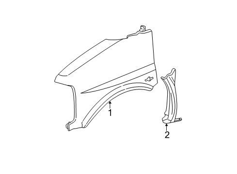 2017 Chevy Express 2500 Fender & Components Diagram