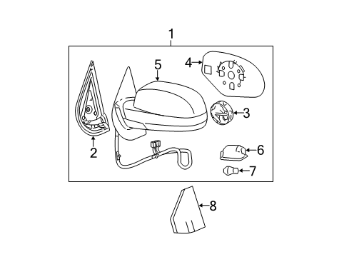 2007 Chevy Silverado 2500 HD Mirrors Diagram