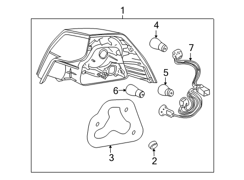 2009 Pontiac G8 Tail Lamps Diagram