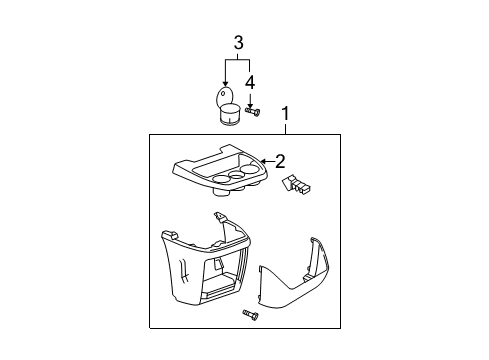 2017 Chevy Express 2500 Front Console Diagram