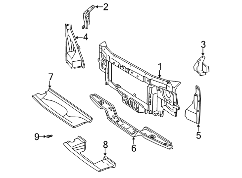 1999 Chevy Express 3500 Radiator Support Diagram