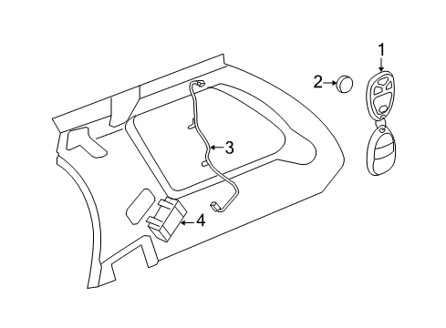 2007 Chevy Equinox Keyless Entry Components Diagram