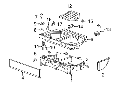 2010 Chevy HHR Storage Compartment Diagram