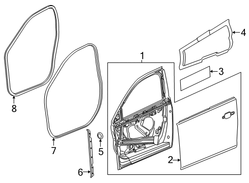 2017 Chevy Malibu Front Door Diagram