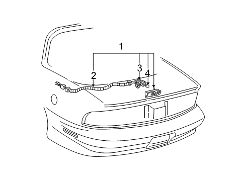1999 Chevy Camaro High Mount Lamps Diagram