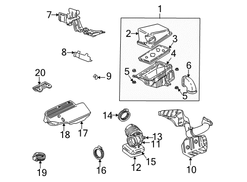 2001 Pontiac Grand Am Air Outlet Duct Seal Diagram for 24575644