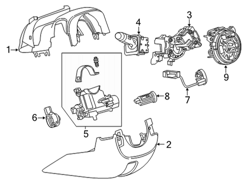 2021 Chevy Silverado 2500 HD Anti-Theft Components Diagram