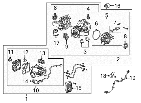 2014 Buick LaCrosse Axle & Differential - Rear Diagram