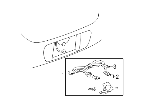 2005 Buick LaCrosse License Lamps Diagram