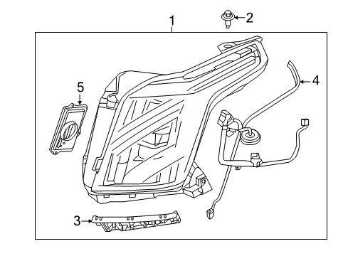 2020 Cadillac Escalade Headlamps Diagram