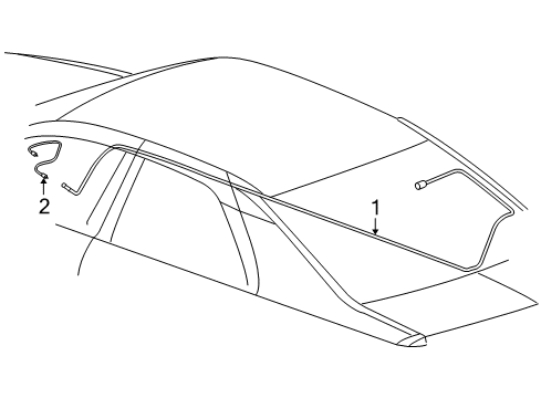 2009 Cadillac STS Antenna & Radio Diagram