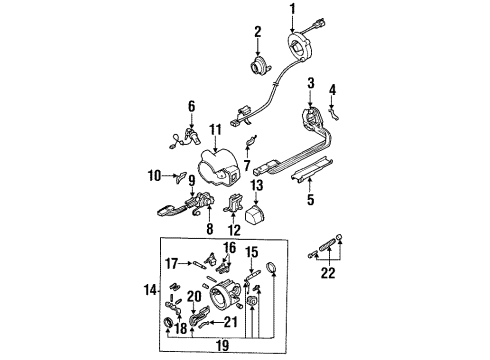 2001 Pontiac Firebird Housing & Components Diagram
