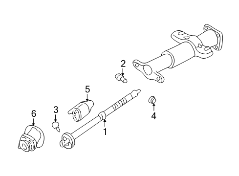 1995 GMC C1500 Lower Steering Column Diagram 2 - Thumbnail