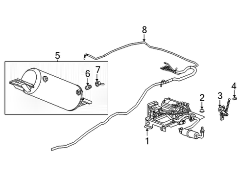 2023 GMC Yukon XL Headlamps Diagram 1 - Thumbnail