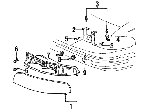 1999 Buick LeSabre Bulbs Diagram