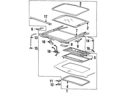 1999 Oldsmobile Cutlass Sunroof Diagram