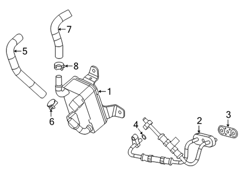 2021 Cadillac CT4 Oil Cooler Diagram 1 - Thumbnail