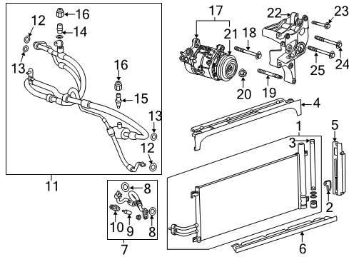 2019 Chevy Silverado 1500 Compressor Diagram for 86789831