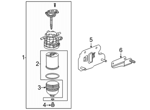 2020 Chevy Silverado 3500 HD Fuel System Components Diagram 2 - Thumbnail