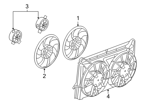 2005 Chevy Silverado 1500 Cooling System, Radiator, Water Pump, Cooling Fan Diagram 8 - Thumbnail