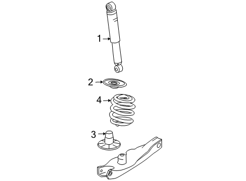 2006 Pontiac G6 Shocks & Components - Rear Diagram