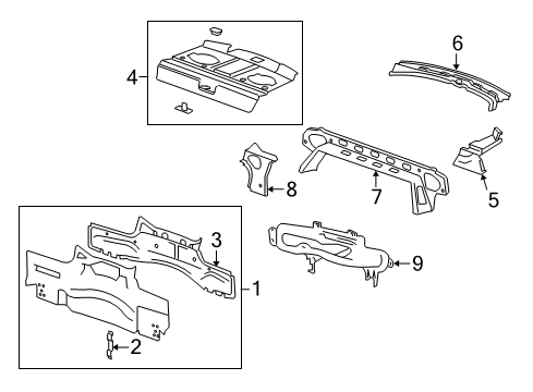 2014 Chevy Camaro Rear Body Diagram