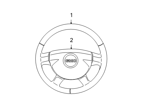 2007 Chevy Colorado Steering Column & Wheel Diagram 3 - Thumbnail