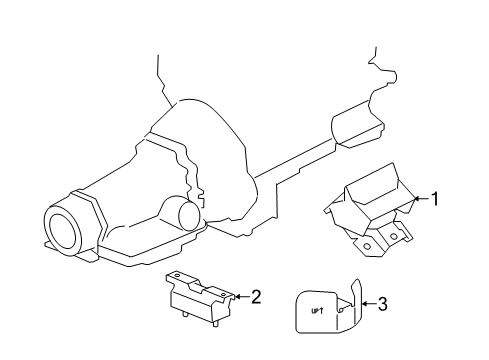 2019 Chevy Silverado 2500 HD Engine & Trans Mounting Diagram 2 - Thumbnail