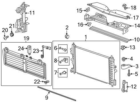2017 Chevy Cruze Bracket Diagram for 13378470