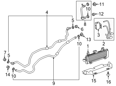 2018 Chevy Silverado 2500 HD Trans Oil Cooler Diagram