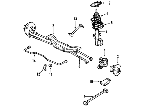 2015 Chevy Impala Limited Suspension Components, Stabilizer Bar Diagram
