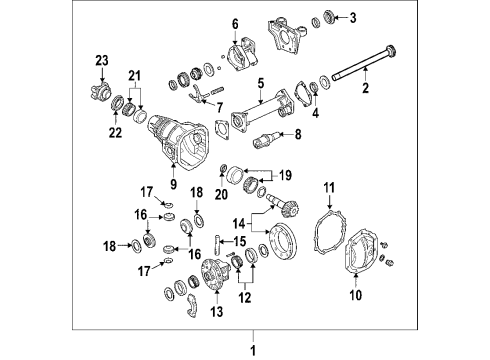 2012 GMC Canyon Front Axle, Axle Shafts & Joints, Differential, Drive Axles, Propeller Shaft Diagram