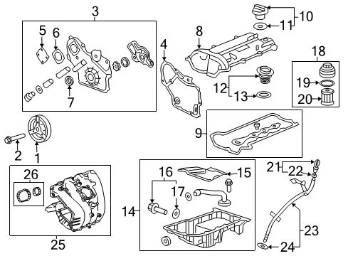 2014 Chevy Malibu Engine Parts & Mounts, Timing, Lubrication System Diagram 2 - Thumbnail