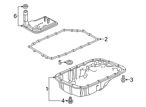 2020 GMC Canyon Drain Plug Diagram for 24234212