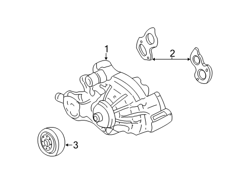 1999 Chevy Silverado 1500 Cooling System, Radiator, Water Pump, Cooling Fan Diagram 2 - Thumbnail