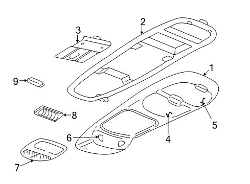 2004 Pontiac Montana Sunroof Diagram