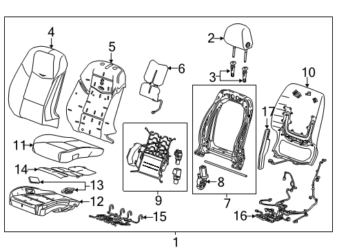 2017 Cadillac ATS Heated Seats Diagram 4 - Thumbnail