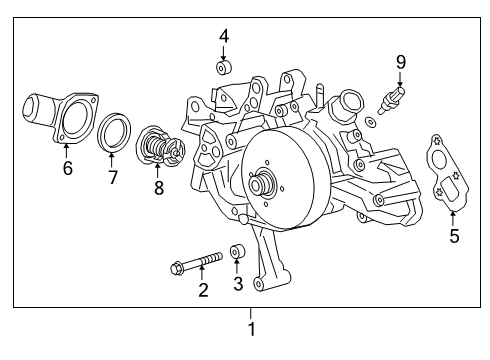 2023 Chevy Silverado 1500 Water Pump Diagram