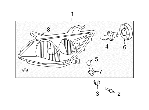 2004 Pontiac Vibe Headlamps Diagram