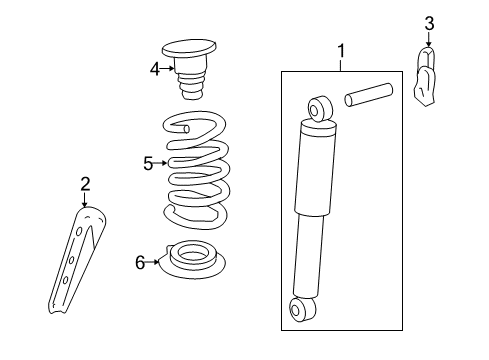 2008 Buick Enclave Shocks & Components - Rear Diagram 2 - Thumbnail