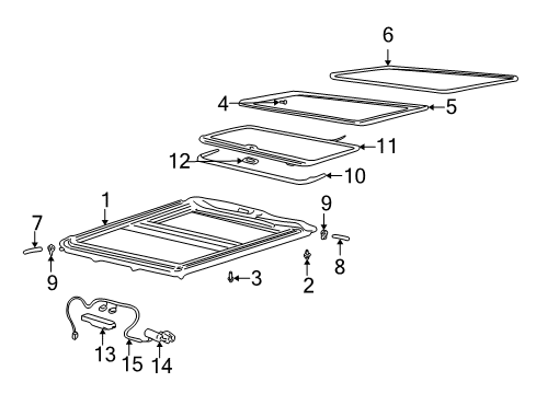 2005 Pontiac Bonneville Sunroof Diagram