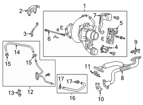 2022 Cadillac CT4 Actuator Rod Diagram for 12692510