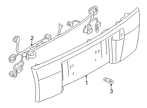 2003 Cadillac Seville Combination Lamps Diagram