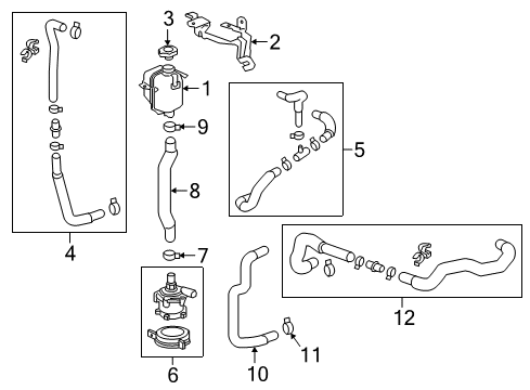 2018 Chevy Bolt EV Lower Hose Diagram for 42492244