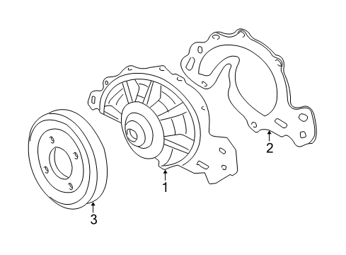 2004 Buick Regal Cooling System, Radiator, Water Pump, Cooling Fan Diagram