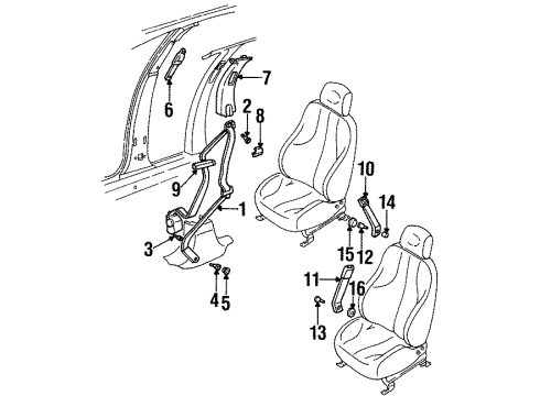 1996 Buick Skylark Guide Bracket Diagram for 22697526